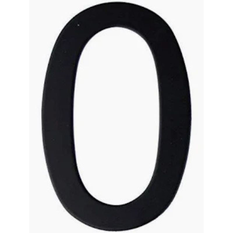 9857 Numero 0-4" Negro Dyp - Imagen 1