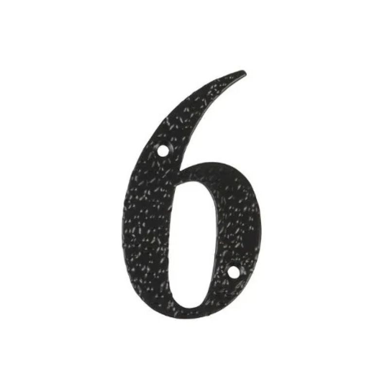 9863 Numero 6-4" Negro Dyp - Imagen 1