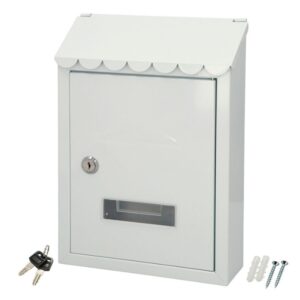 BUZON JARDIN EXTERIOR 21X30X6.8 CM BLANCO