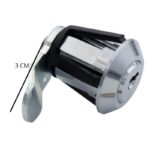 Cerradura Buzon Interior Clip Cromada Lengueta Curva 3 Cms