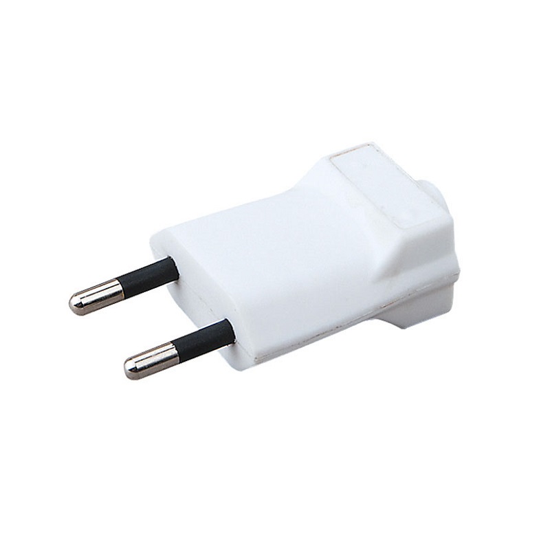 CLAVIJA_BIPOLAR_10A_BLANCA Clavija Bipolar Plana 10a 250v Blanco - Imagen 1