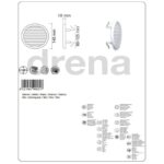 Rejilla Ventilacion Empotrar Redonda Con Muelle Ø 140 Mm - Imagen 2