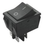 Interruptor Balancin Empotrable Bipolar 16a Negro 30x21
