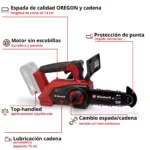 Motosierra Bateria Fortexxa 18/20 Th - Imagen 2