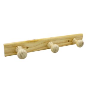 Percha Madera 3 Pomos