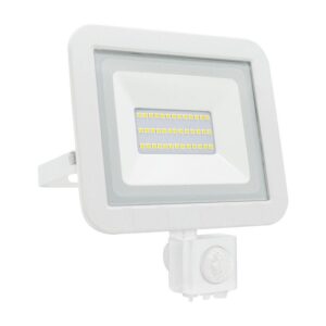 PROYECTOR LED 30W 3000 LUMENS LUZ FRIA BLANCO CON SENSOR DE PRESENCIA