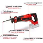 Sierra Sable Te-ap 18/28 Li Bl - Solo Sin Bateria - Imagen 5