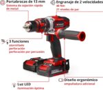 Taladro Sin Cable  Percutor Te-cd 18/48 Li-i (2x2,0ah) - Imagen 2