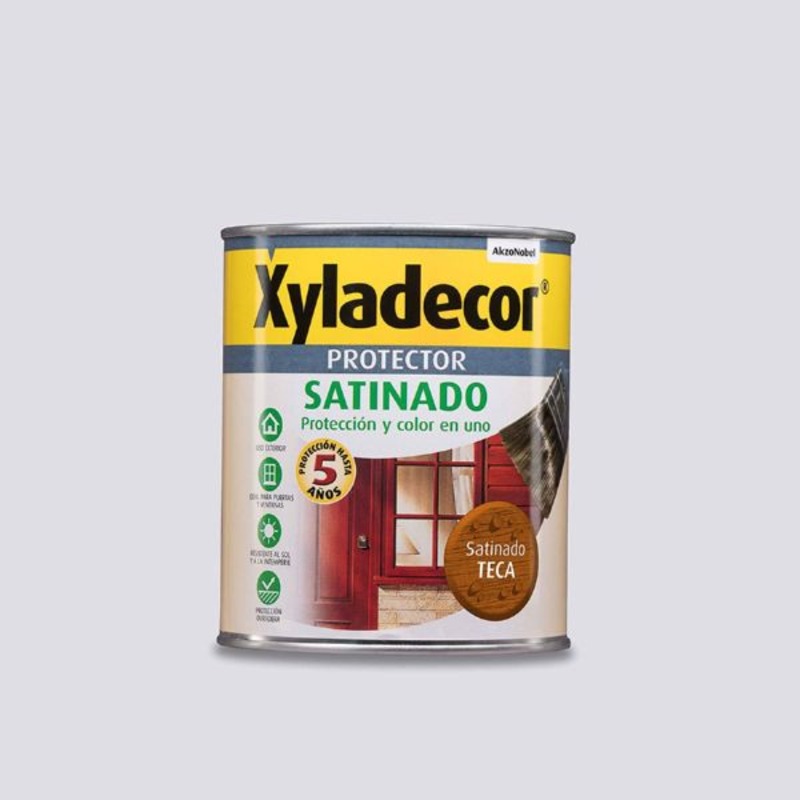 XYLADECOR_PROTECTOR_SATINADO_TECA (1) Xyladecor Protector Satinado Teca 750 ml - Imagen 1