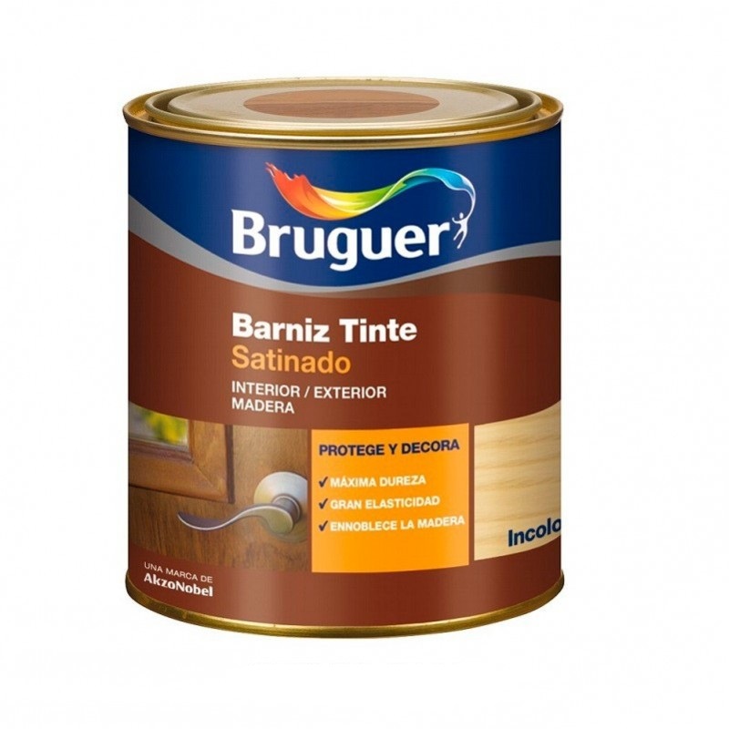 Bruguer Barniz Tinte Satinado Incoloro - 750 ml