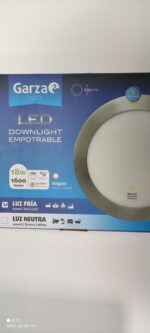 Downlight Led Empotrar 18w 6500k Circular Niquel - Imagen 2