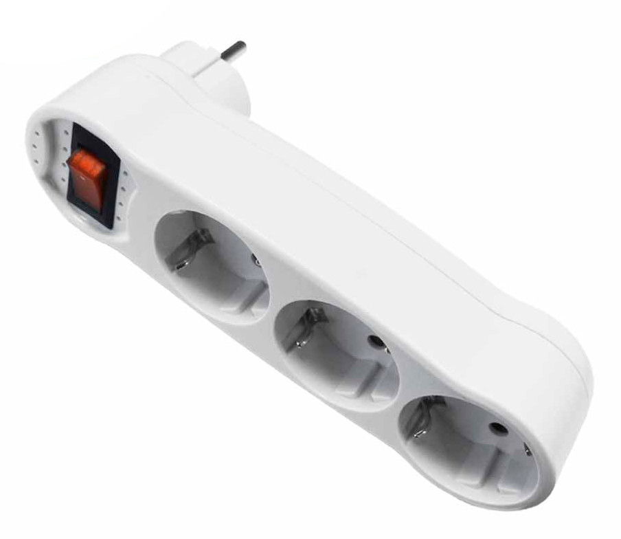40045 Clavija Triple C/interruptor - Imagen 1
