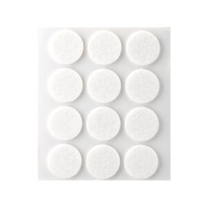 Fieltro Adhesivo Blanco Ø 22 Mm 12 Uds