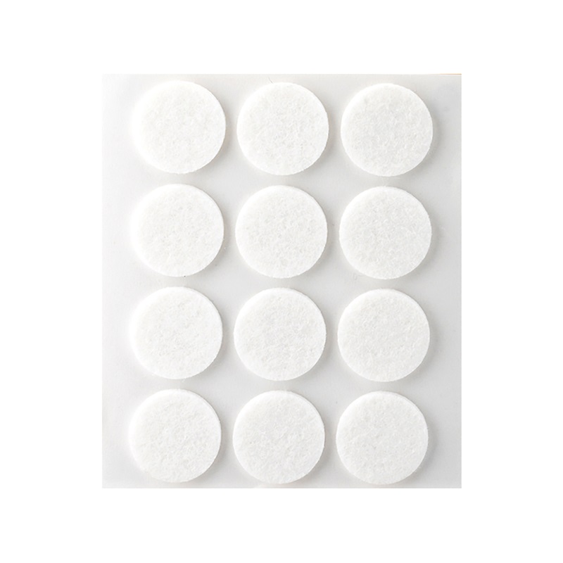 Fieltro Adhesivo Blanco Ø 22 Mm 12 Uds