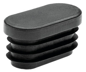Contera Ovalada Int. 30x15mm Negra