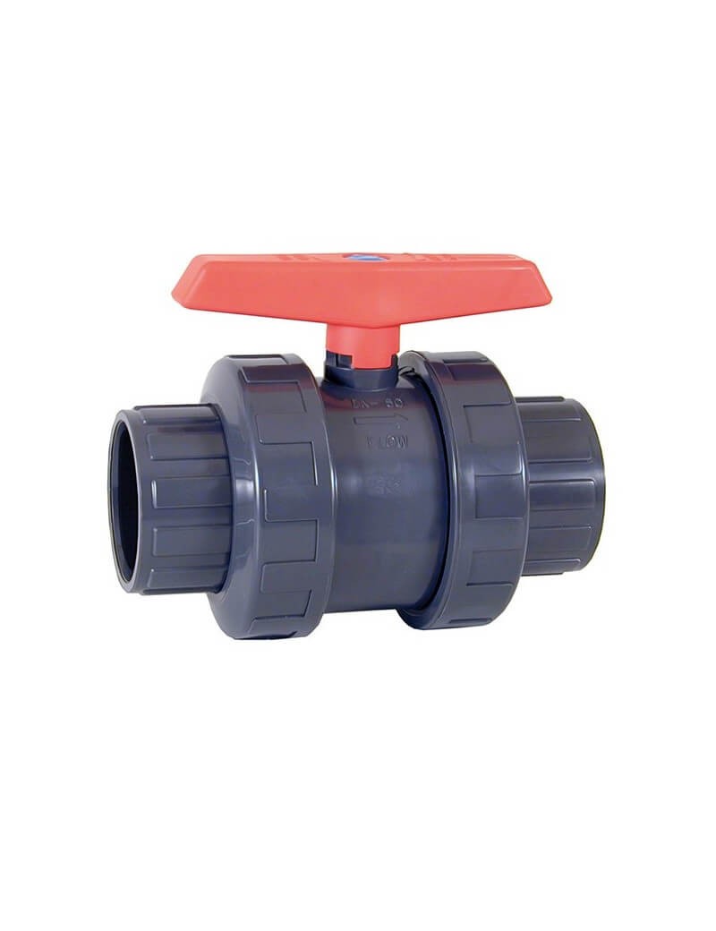 Valvula Bola Pvc Encolar M.rojo Ø 40 1 1/4 Pn16 - Imagen 2