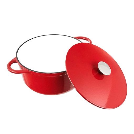 Cocotte Redonda Roja 21x10 Cm