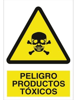 Señal Poliestireno 210x148mm Peligro, Productos Toxicos