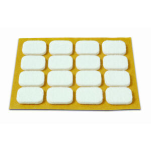 Deslizadores Fieltro Blanco 16x20 Mm (16 Uds)