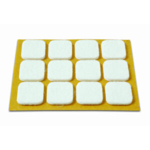 Deslizadores Fieltro Blanco 20x33 Mm (12 Uds)