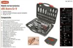 Ratio Maletin Herramientas 95 Pzas.1/4"1/2"cr-v