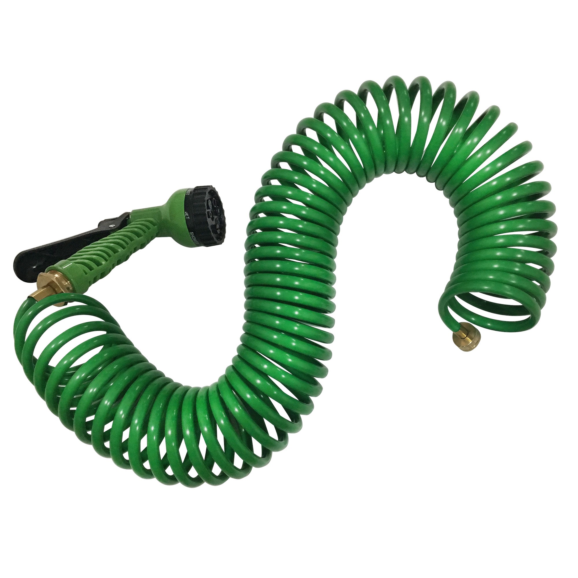 Manguera Espiral 9,5 Mm 15 Mt Enganche Laton