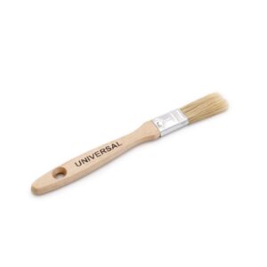 Paletina doble para pintura con mango de madera barnizada y fibra mixta