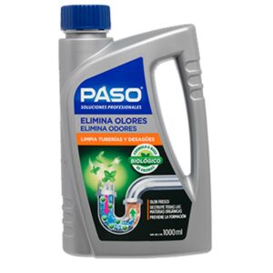 Paso Elimina Olores Y Limpia Tuberias Biologico 1 Litro