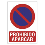 Señal Prohibido Aparcar Pvc 210x297 Mm
