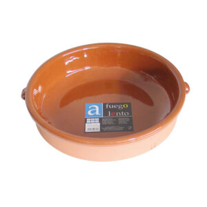 Cazuela Barro Redonda 2 Asas 32 Cm.