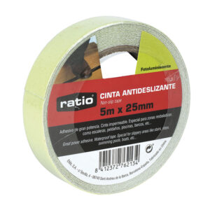 Cinta Antideslizante Fotoluminiscente 25mmx5mt