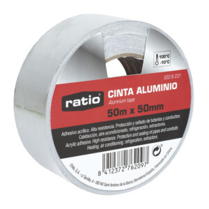 Cinta Adhesiva Aluminio 50mmx50m