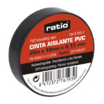 Cinta Aislante 19x20m Negra  0,15mm