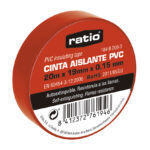 Cinta Aislante 19x20m Roja 0,15mm