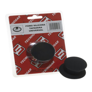 Pomo Silicona Tapa Universal Negro