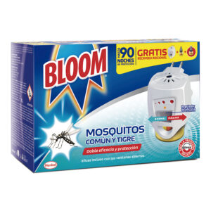 Bloom Anti Mosquitos Aparato eléctrico + 2 Recambios Líquidos
