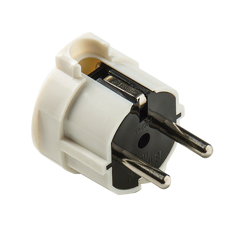 000001022437 Clavija Lateral 4.8mm Tt 16a-250v Blanco - Imagen 1