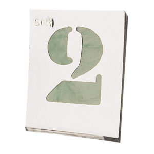 Numeracion Aluminio P/rotular 100mm