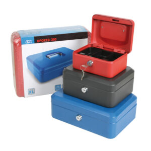 Caja Caudal C/bandeja Rojo 30x24xh9cm.