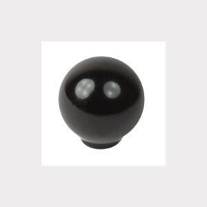 Pomo Bola Abs Ø 29mm Negro Brillo
