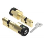 Cilindro Seguridad Con Alarma Cp53535 Latonado