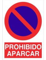 Señal Prohibido Aparcar Pvc 210x297 Mm - Imagen 2