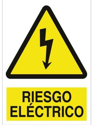 Señal Adhesiva Pequeña Riesgo Electrico