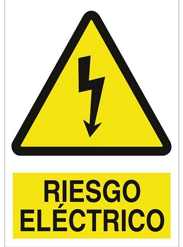 Señal Adhesiva Pequeña Riesgo Electrico