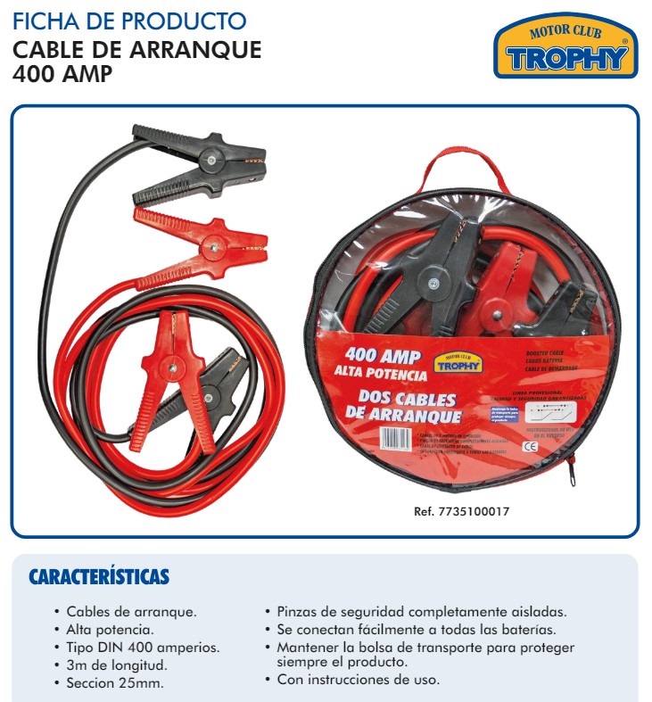 Cables De Arranque 400a