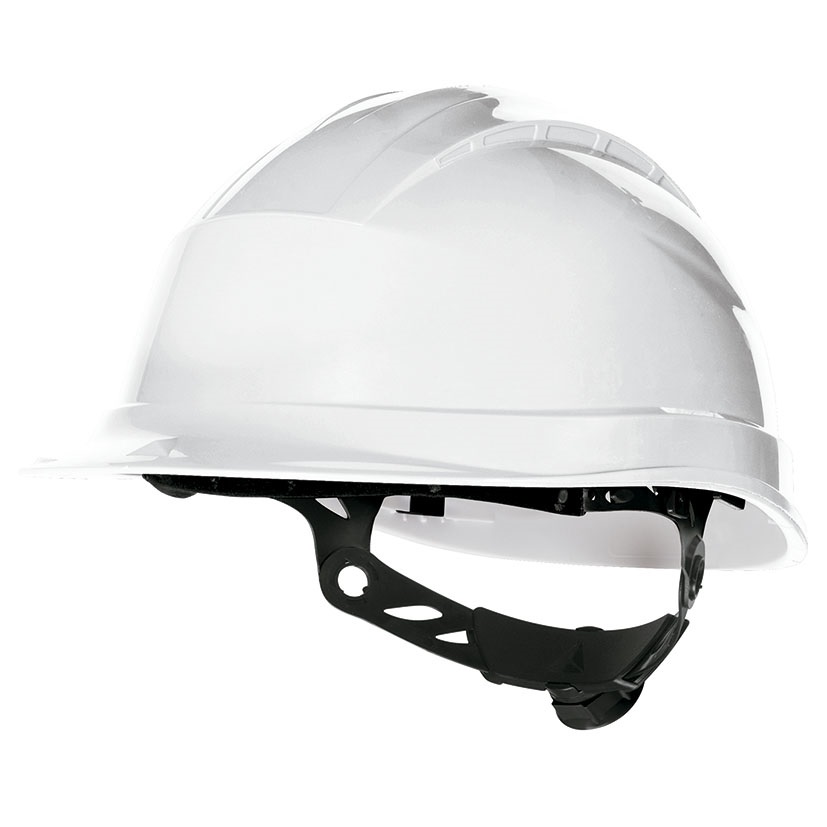 Casco Obra Polipropileno Alta Densidad 3 Bandas Textiles 8 Puntos Blanco