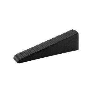 Cuña nivelación 17mm 100uds en color negro con superficie dentada