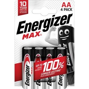 Pila Energizer Max Alkalina Lr6 Aa (4 Uds)