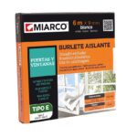 BURLETE ADHESIVO DE CAUCHO  TIPO "E" BLANCO - Imagen 2