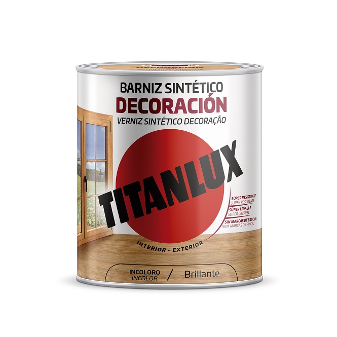 Titanlux Barniz Sintetico Brillante Incoloro - 750 ml